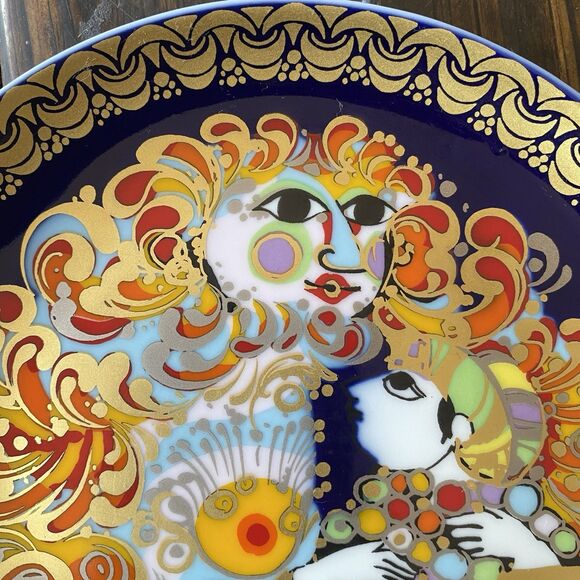 Vintage Aladdin #5 Wall Plate Bjork Wiinblad Rosenthal Porcelain Art - Picture 12 of 13